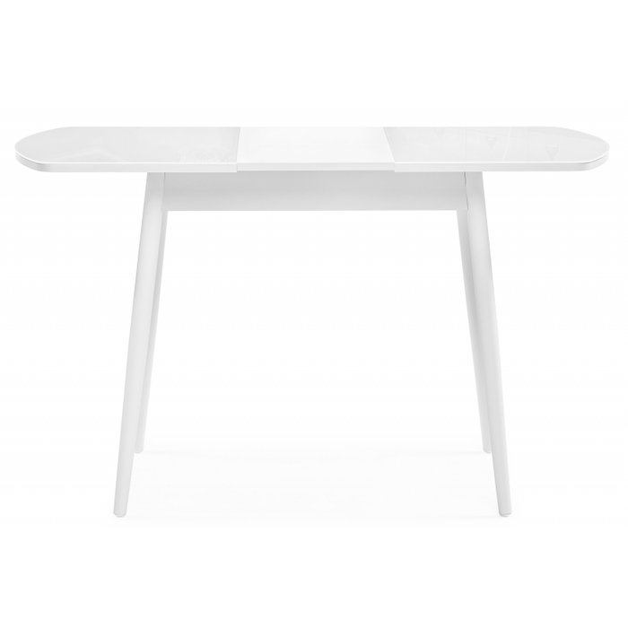 Раздвижной обеденный стол Калверт белого цвета - лучшие Обеденные столы в INMYROOM