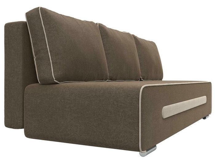 Прямой диван-кровать Приам коричневого цвета - лучшие Прямые диваны в INMYROOM