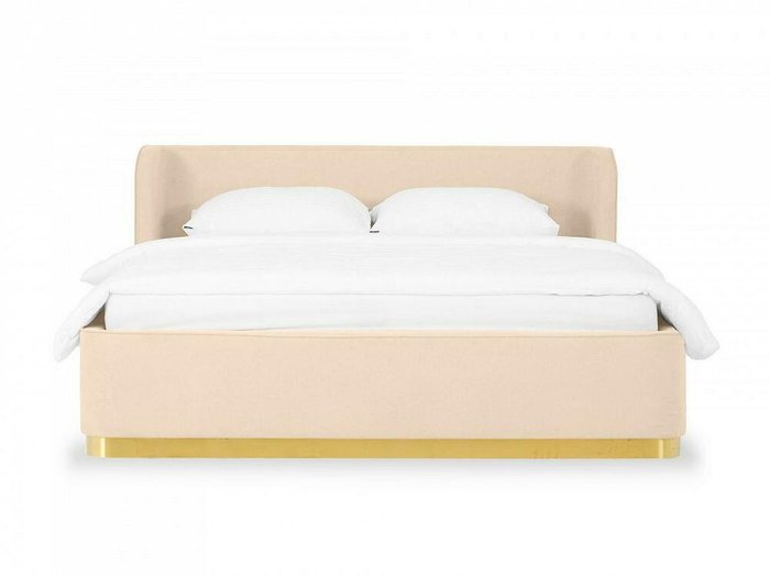 Кровать Vibe 160х200 светло-бежевого цвета с подъемным механизмом - купить Кровати для спальни по цене 116500.0