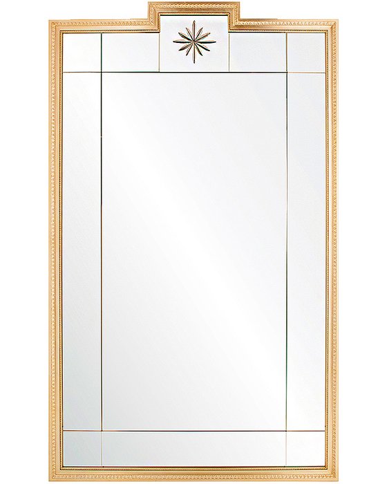 Настенное зеркало Комо в раме золотого цвета