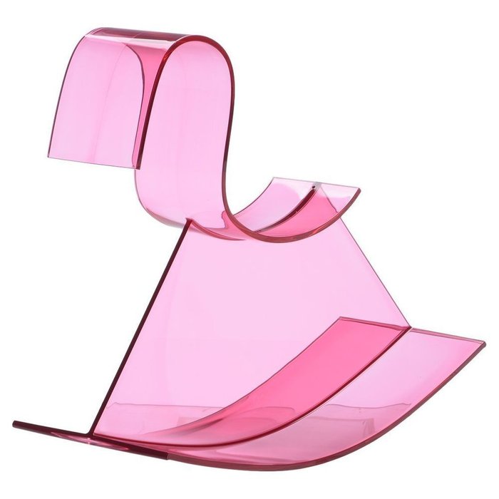 Детское кресло-качалка H-Horse глянцево-розового цвета