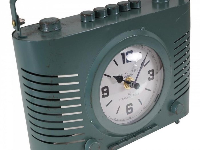 Часы настольные Radio зеленого цвета - лучшие Часы в INMYROOM