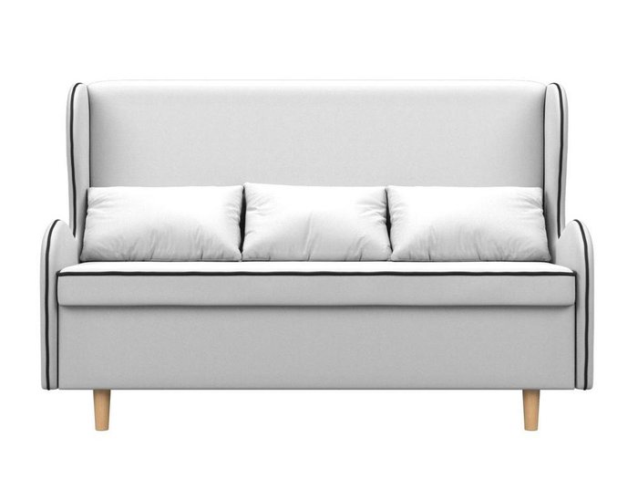Диван Сэймон белого цвета (экокожа) - купить Прямые диваны по цене 32990.0