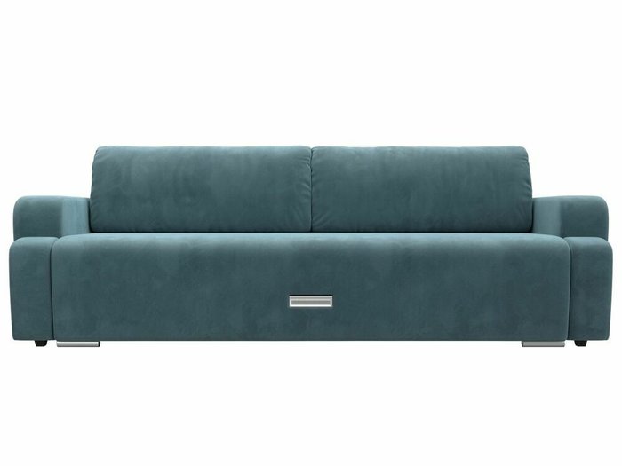 Прямой диван-кровать Ника бирюзового цвета - купить Прямые диваны по цене 42999.0