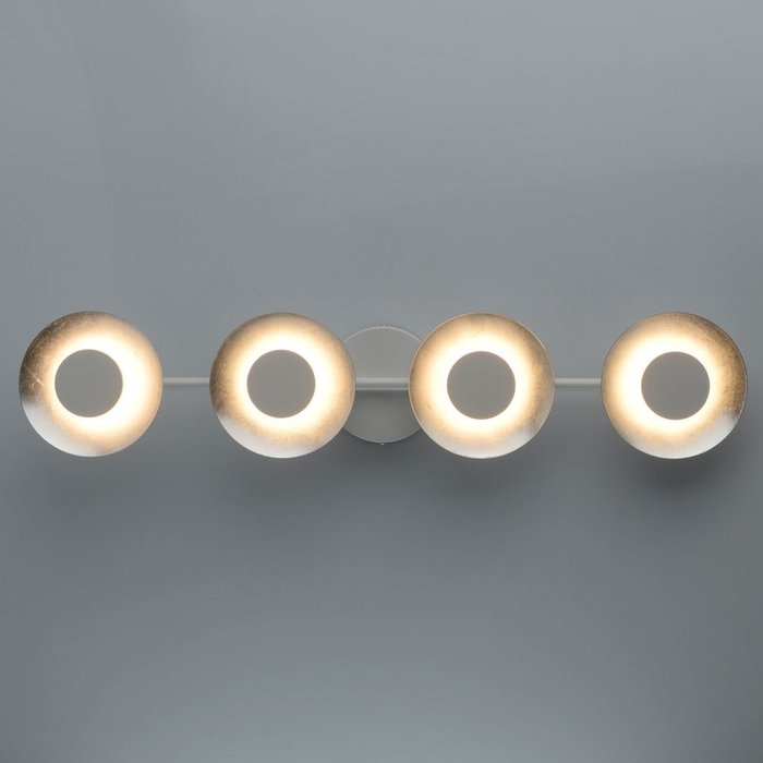 Настенно-потолочный светодиодный светильник Галатея серебристого цвета - купить Бра и настенные светильники по цене 4860.0