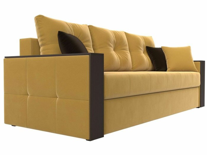 Диван-кровать Валенсия желтого цвета - лучшие Прямые диваны в INMYROOM