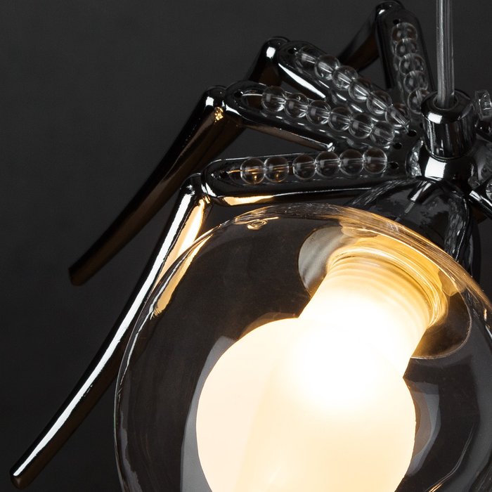Светильник Divinare Ragno с прозрачным плафоном - лучшие Подвесные светильники в INMYROOM