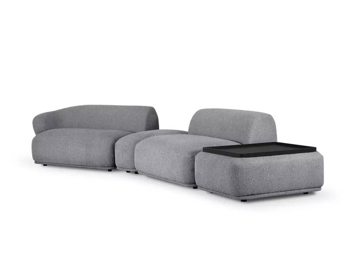 Модульный диван Fabro серого цвета - купить Прямые диваны по цене 310320.0