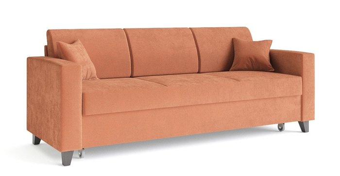 Диван-кровать Эмилио оранжевого цвета - купить Прямые диваны по цене 51625.0