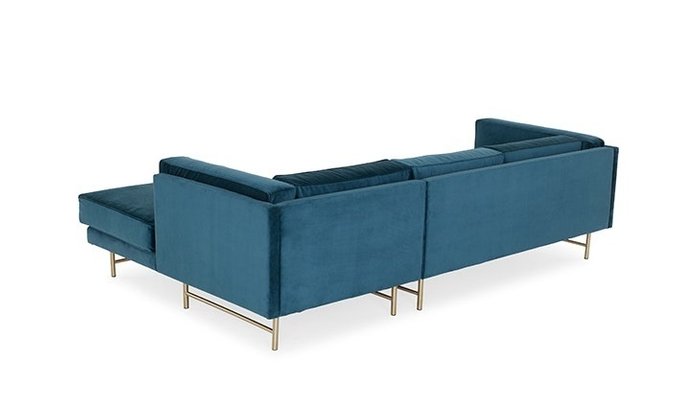 Модульный угловой диван синего цвета - лучшие Угловые диваны в INMYROOM