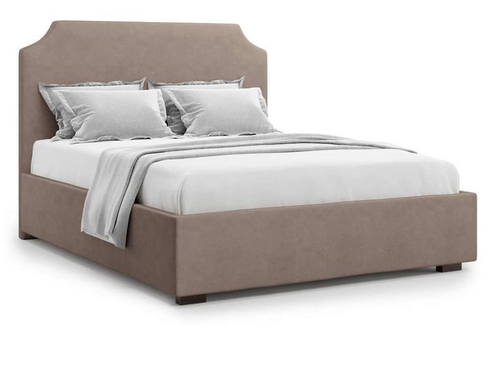 Кровать Izeo без подъемного механизма 160х200 коричневого цвета - купить Кровати для спальни по цене 36000.0