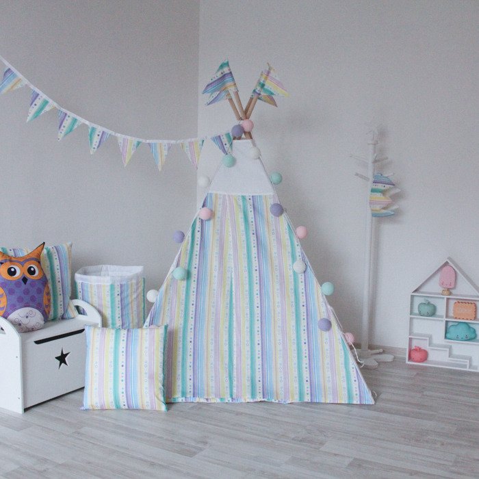 Подушка Rainbow Stripes из 100% хлопка - лучшие Декоративные подушки в INMYROOM Подушка Rainbow Stripes из 100% хлопка - лучшие Декоративные подушки в INMYROOM
