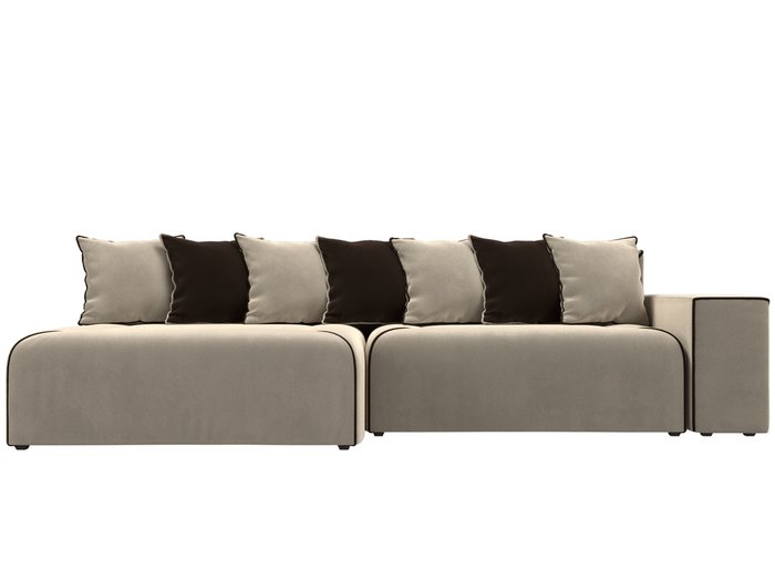 Угловой диван-кровать Кёльн бежевого цвета левый угол - купить Угловые диваны по цене 53999.0