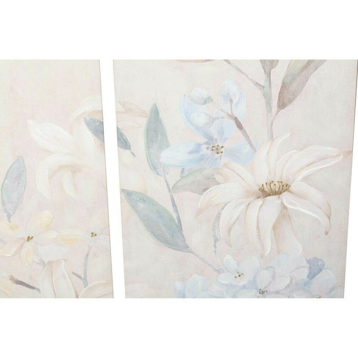Картина Цветы 55 x 3 x 135 cm Shabby Chic (3 Предметы) - лучшие Картины в INMYROOM