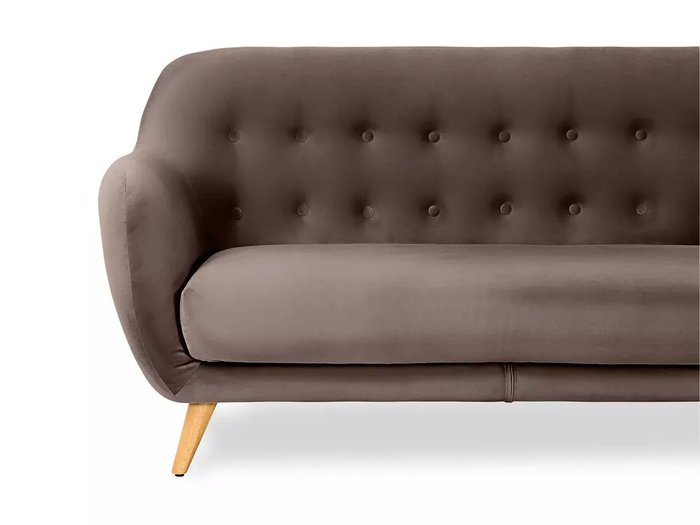 Диван Loa коричневого цвета - лучшие Прямые диваны в INMYROOM
