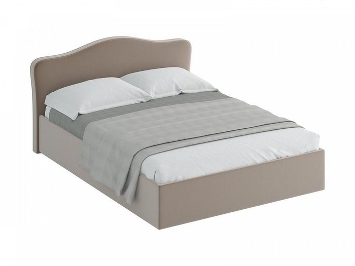 Кровать Queen Elizabeth L серого цвета 160х200