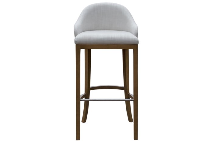 Барный стул Prado new в обивке белого цвета - купить Барные стулья по цене 25180.0