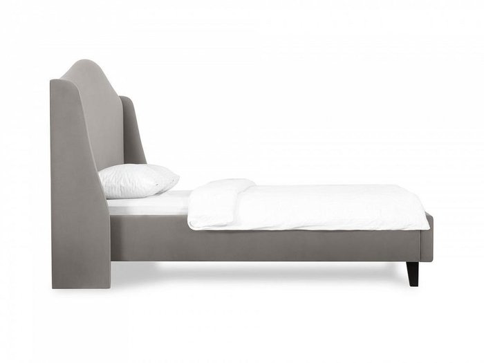 Кровать Lyon 160х200 серого цвета  - купить Кровати для спальни по цене 76950.0