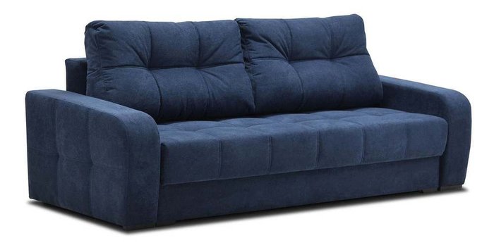 Прямой диван-кровать Вестон 2 синего цвета