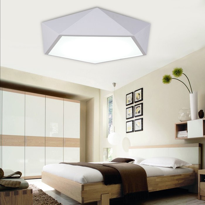 Потолочный светодиодный светильник Geometric белого цвета - купить Потолочные светильники по цене 29010.0