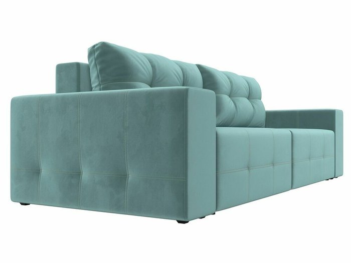Прямой диван-кровать Перри бирюзового цвета - лучшие Прямые диваны в INMYROOM
