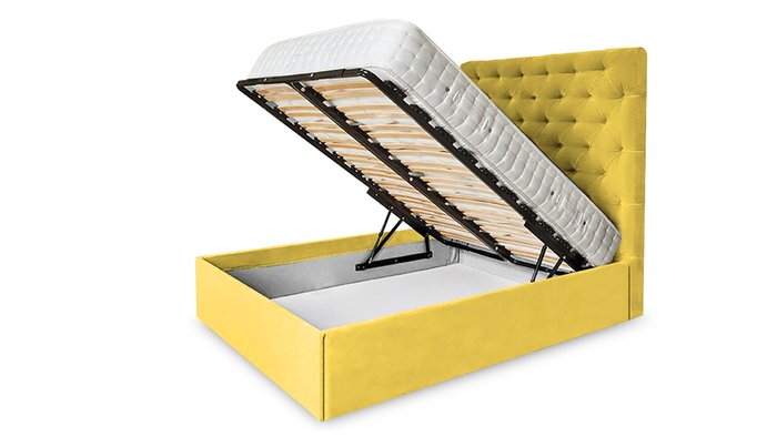 Кровать Сиена 180х200 желтого цвета - лучшие Кровати для спальни в INMYROOM