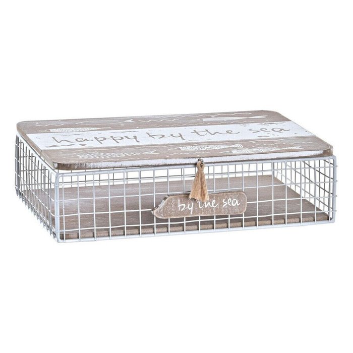 Шкатулки Декоративный шкафчик DKD Home Decor Белый Коричневый Деревянный Металл 24 x 16 x 6 cm - купить Аксессуары для гостиной по цене 4442 Шкатулки Декоративный шкафчик DKD Home Decor Белый Коричневый Деревянный Металл 24 x 16 x 6 cm - купить Аксессуары для гостиной по цене 4442