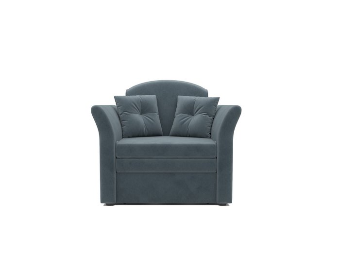 Кресло-кровать Малютка 2 серо-синего цвета - купить Интерьерные кресла по цене 20190.0
