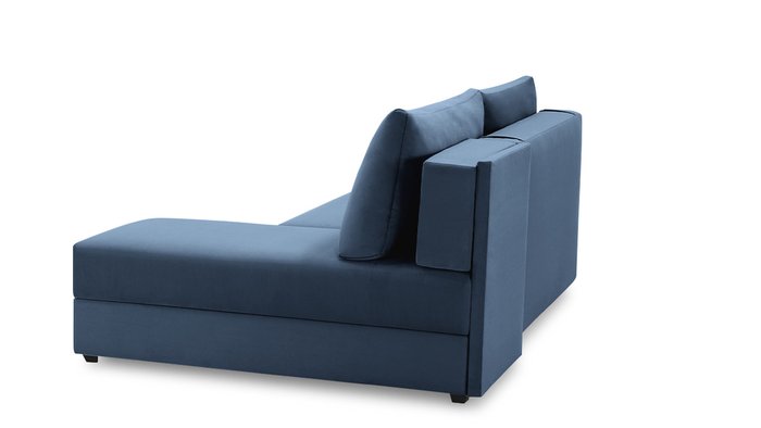 Угловой диван-кровать с оттоманкой Джелонг Лайт синего цвета - лучшие Угловые диваны в INMYROOM