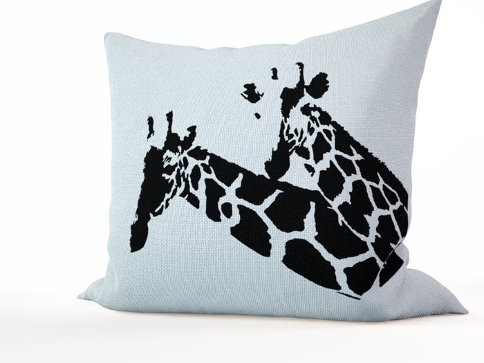 Декоративная подушка: Друзья жирафы