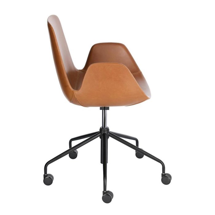 Офисное кресло Yolanda коричневое кожаное - купить Офисные кресла по цене 39990.0
