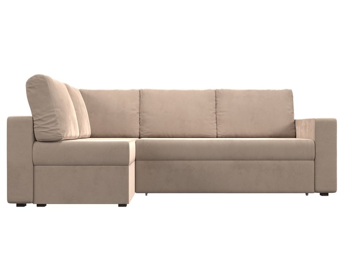 Угловой диван-кровать Оливер бежевого цвета левый угол - купить Угловые диваны по цене 51999.0