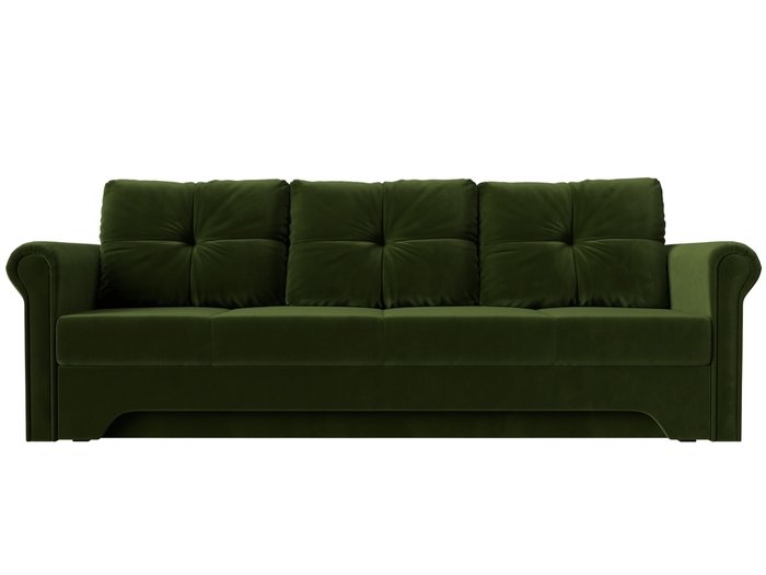Прямой диван-кровать Европа зеленого цвета - купить Прямые диваны по цене 36999.0