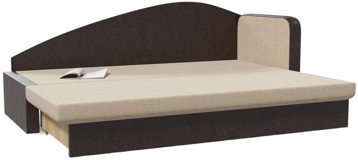 Диван-кровать Верди бежево-коричневого цвета - купить Прямые диваны по цене 16340.0