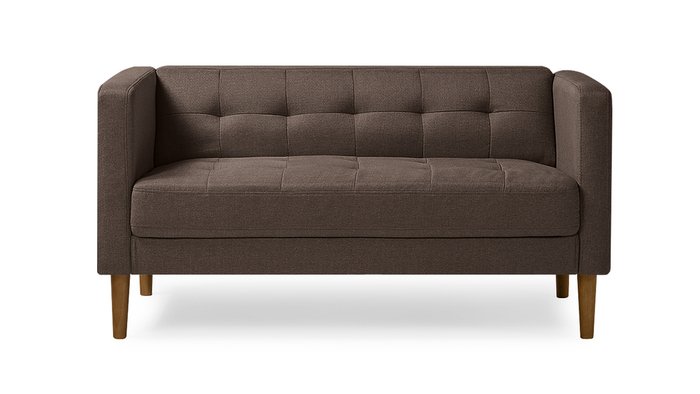 Диван Рио темно-коричневого цвета - купить Прямые диваны по цене 27500.0