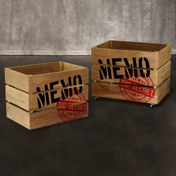 Ящик для хранения Memo из массива дуба