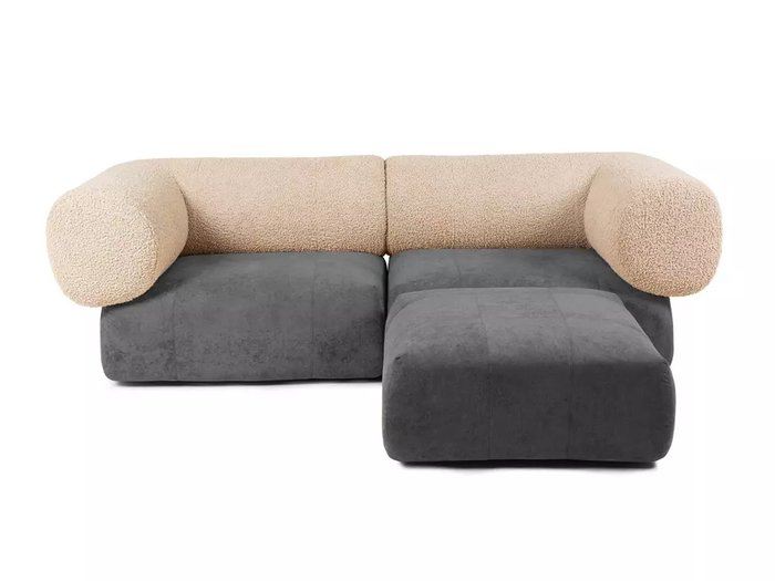Угловой модульный диван Trevi бежево-серого цвета - купить Угловые диваны по цене 161220.0