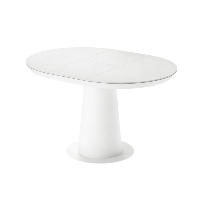 Раздвижной обеденный стол Зир S белого цвета - купить Обеденные столы по цене 161053.0
