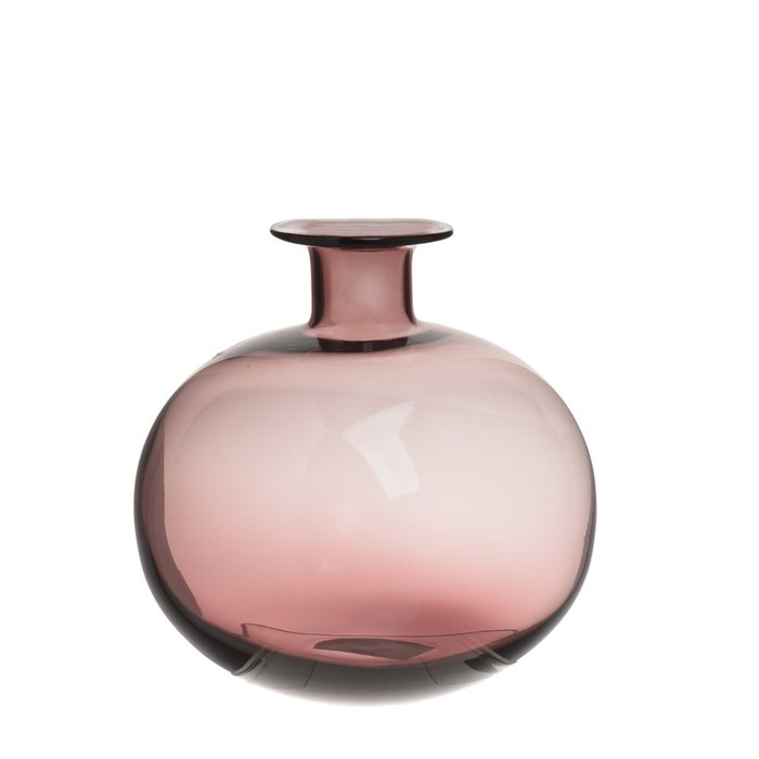 Бутыль из стекла розового цвета