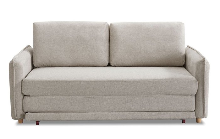Прямой диван-кровать Arizona кремового цвета