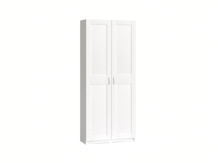 Шкаф двухдверный узкий Макс белого цвета