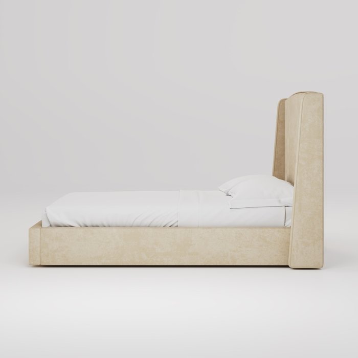Кровать Lambro 140х200 бежевого цвета с подъемным механизмом - лучшие Кровати для спальни в INMYROOM