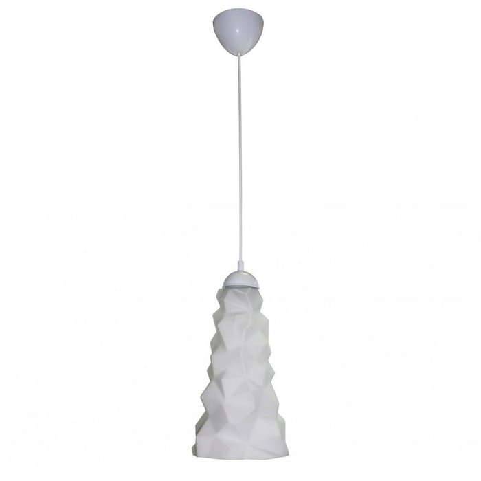 Подвесной светильник Опал белого цвета