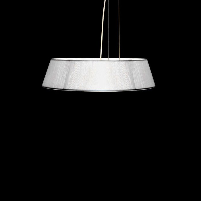 Подвесной светильник Leucos LILITH с абажуром из хлопчатобумажных нитей и матового стекла - купить Подвесные люстры по цене 14750.0