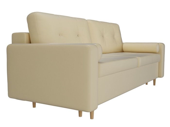 Прямой диван-кровать Белфаст бежевого цвета (тик-так/экокожа) - лучшие Прямые диваны в INMYROOM