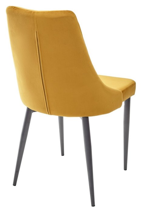 Стул Nepal Bluvel желтого цвета с серыми ножками  - лучшие Обеденные стулья в INMYROOM