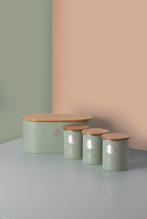 Емкость для хранения чая Living зеленого цвета - лучшие Емкости для хранения в INMYROOM