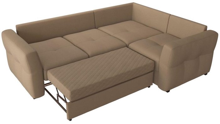 Угловой диван-кровать Манхеттен Fox светло-коричневого цвета - купить Угловые диваны по цене 29650.0