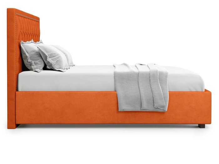Кровать с подъемным механизмом Orto 140х200 оранжевого цвета - лучшие Кровати для спальни в INMYROOM