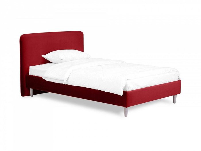 Кровать Prince Philip L 120х200 бордового цвета 